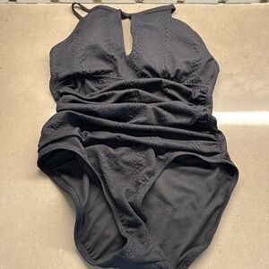 Jessica Simpson swimsuit black Large L
